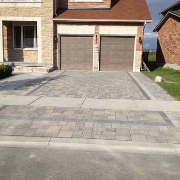 Interlocking stone installation