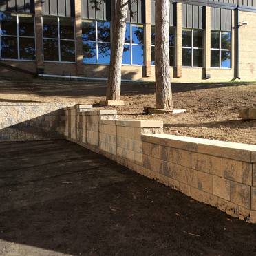 Retaining wall construction